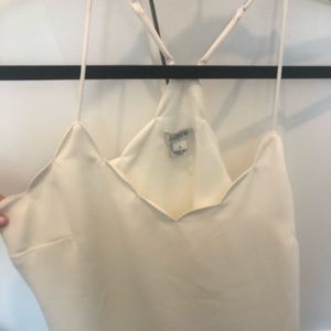 White J. Crew Scalloped Tank